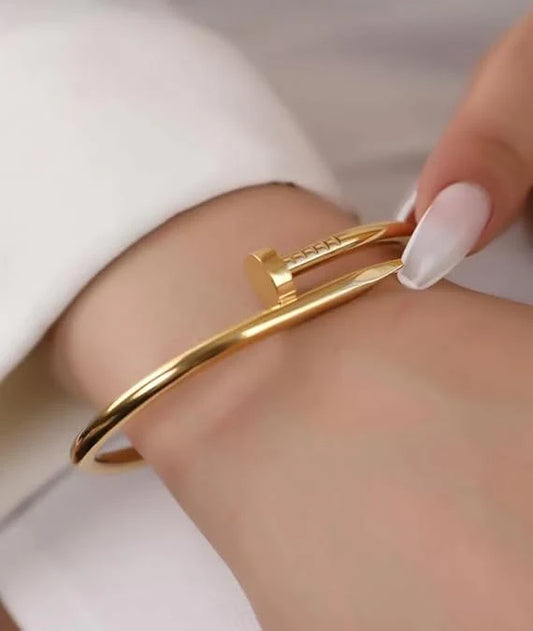 Nail Bangle Stainless Steel