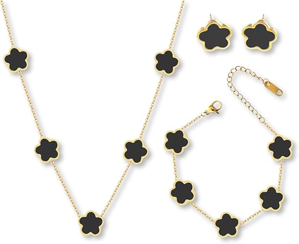 7 Leaf Clover Jewelry Set