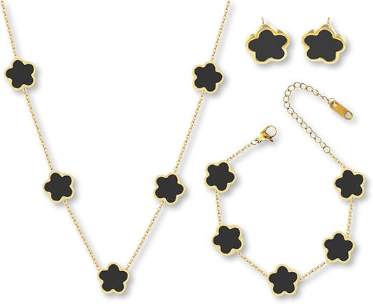 7 Leaf Clover Jewelry Set